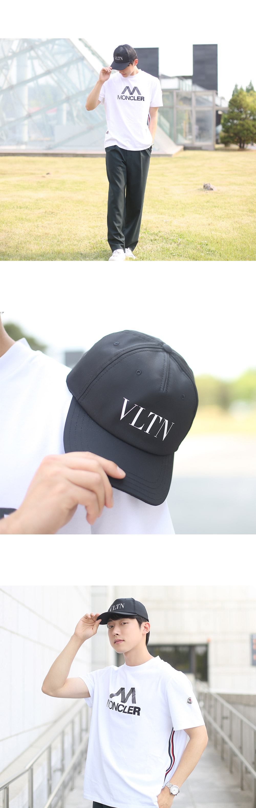 VLTN 로고 베이스볼 캡 2Y2HDA10 QYK (BK)_4.png