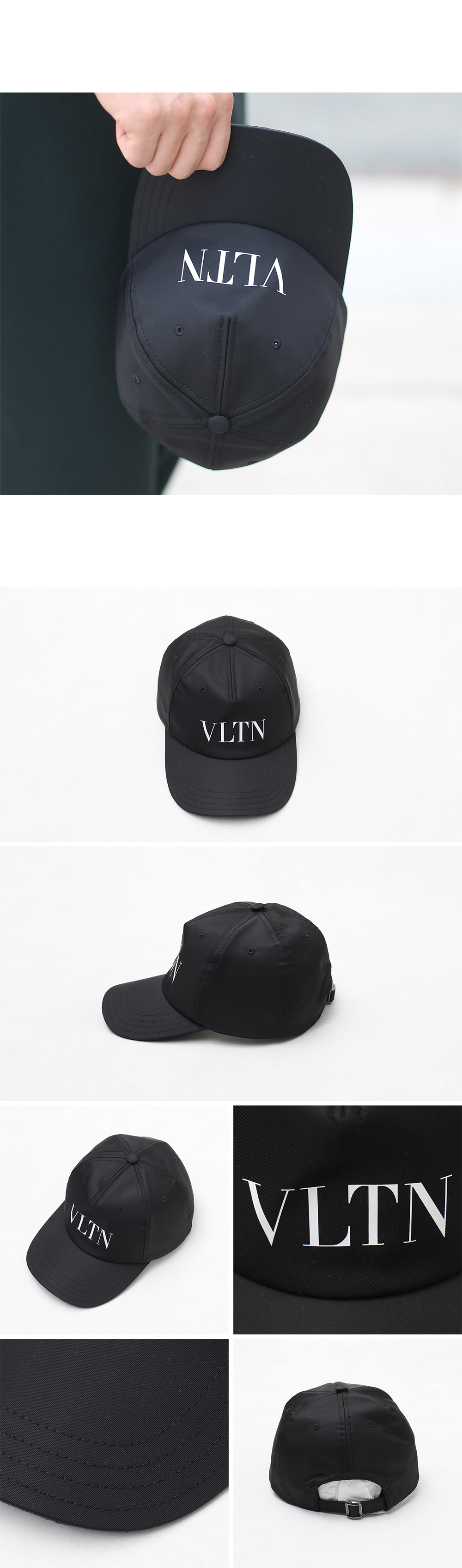 VLTN 로고 베이스볼 캡 2Y2HDA10 QYK (BK)_6.png